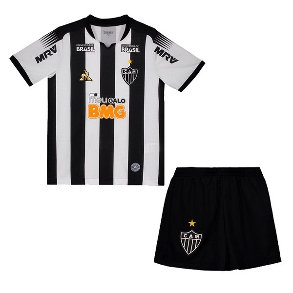 Camiseta Atlético Mineiro Replica Primera Ropa Niños 2019/20 Negro